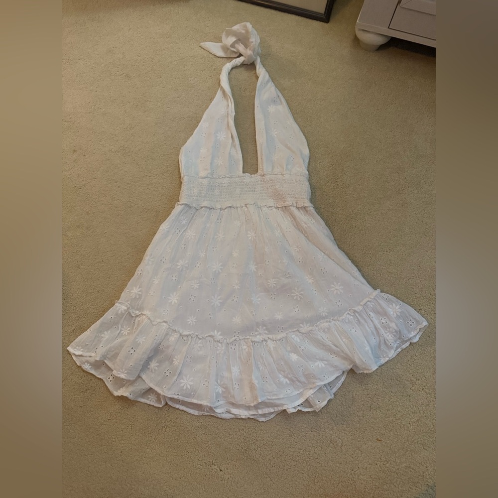 Aerie spring fling halter dress